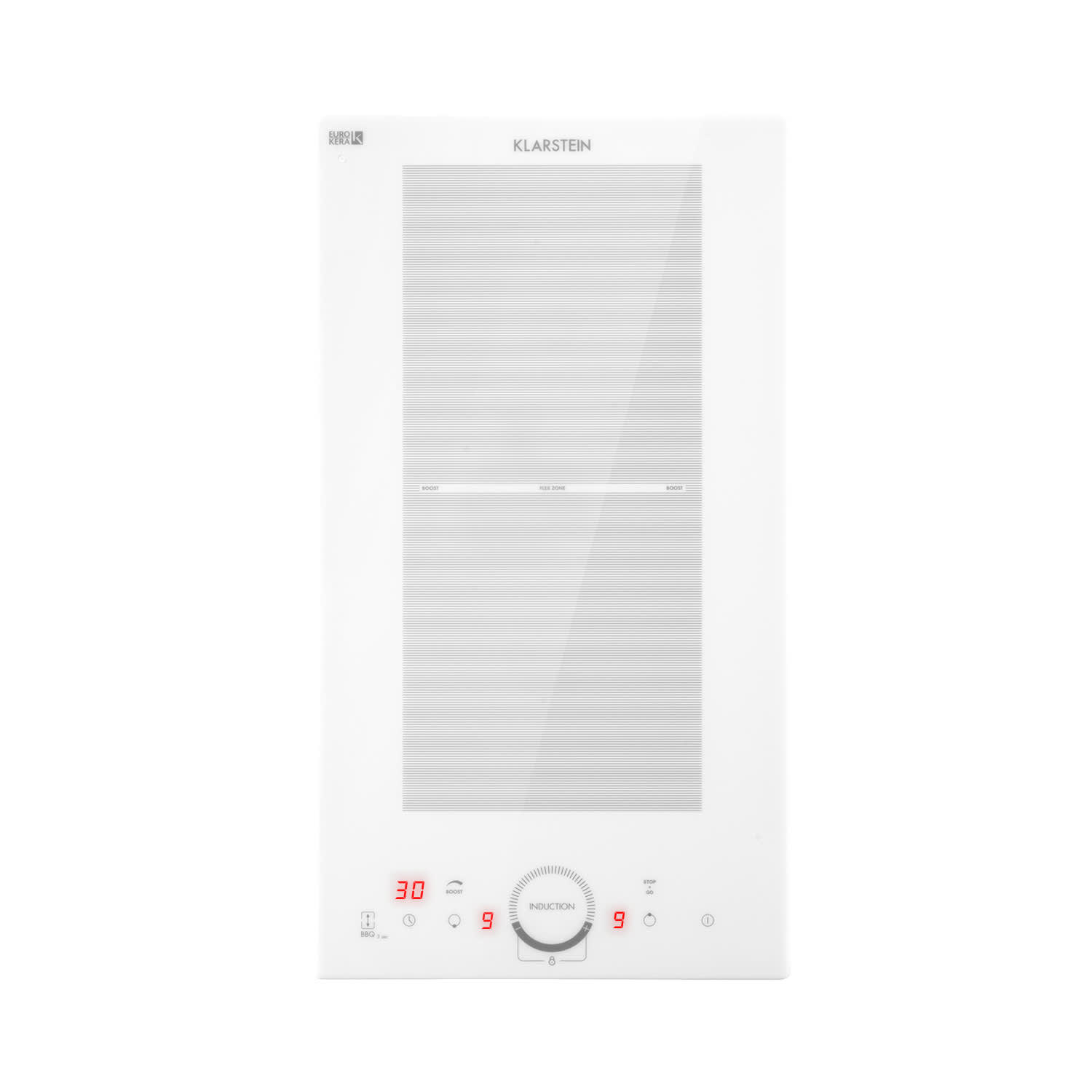 Klarstein Delicatessa Slim Domino Cocina De Inducción 3500W Temporizador Blanco , Leroy Merlin