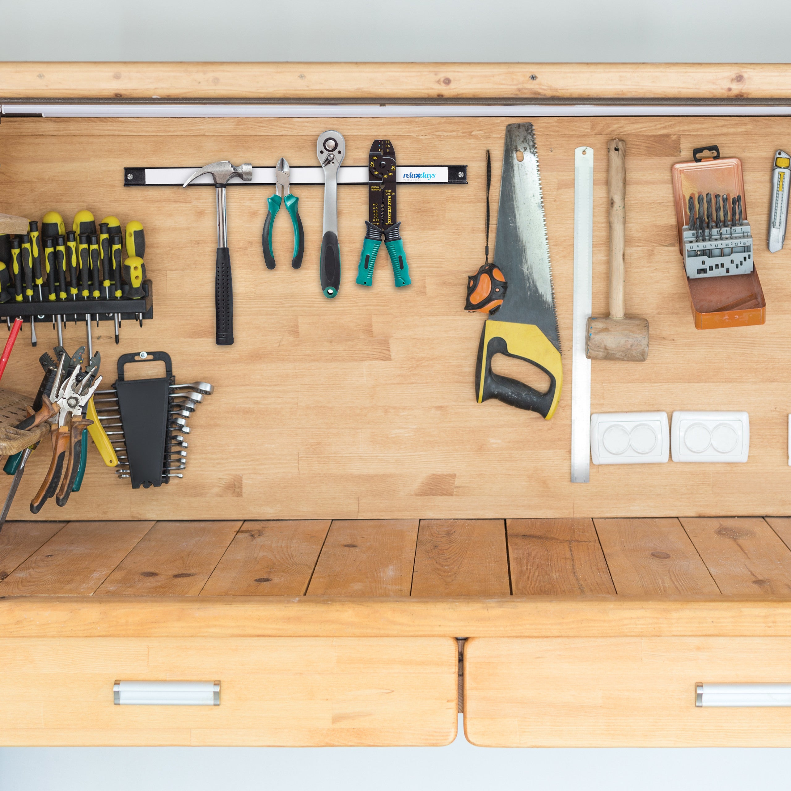 Barre Magnetiche Per Attrezzi - 2 Pezzi Da 61 Cm, Porta Utensili Da Officina - Foto 7