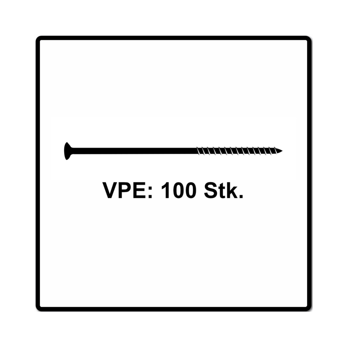 Boîte de 100 vis à bois FISCHER Power-Fast FPF II CTF - 6 x 100 mm - 4