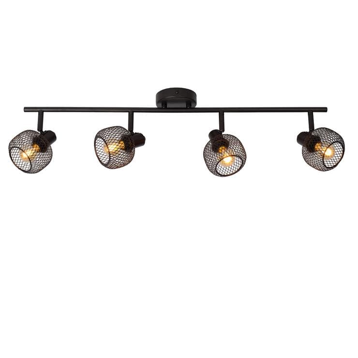 Reflektor sufitowy MAREN czarna 4 x E14 x 40W wym:17x76x15cm Lucide