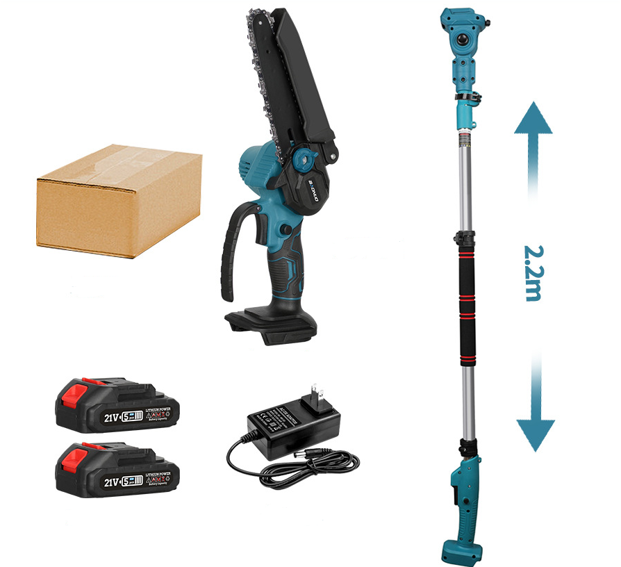 Tronçonneuse Sans Fil Avhrit 8 Pouces Télescopique Tronçonneuse Élagueur Sans Fil Avhrit - 2 En 1 Perche Télescopique 8 Pouces Tronçonneuse Moteur Sans Balais