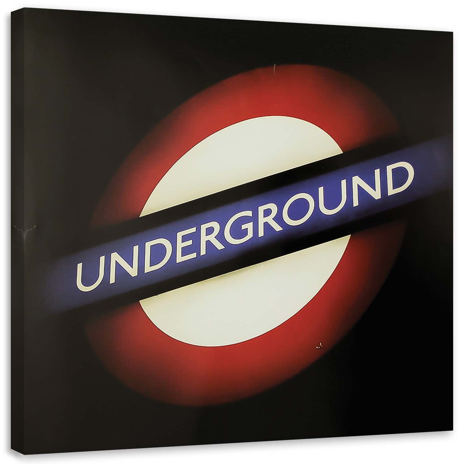 Obraz na płótnie, Angielski znak Underground 60x60