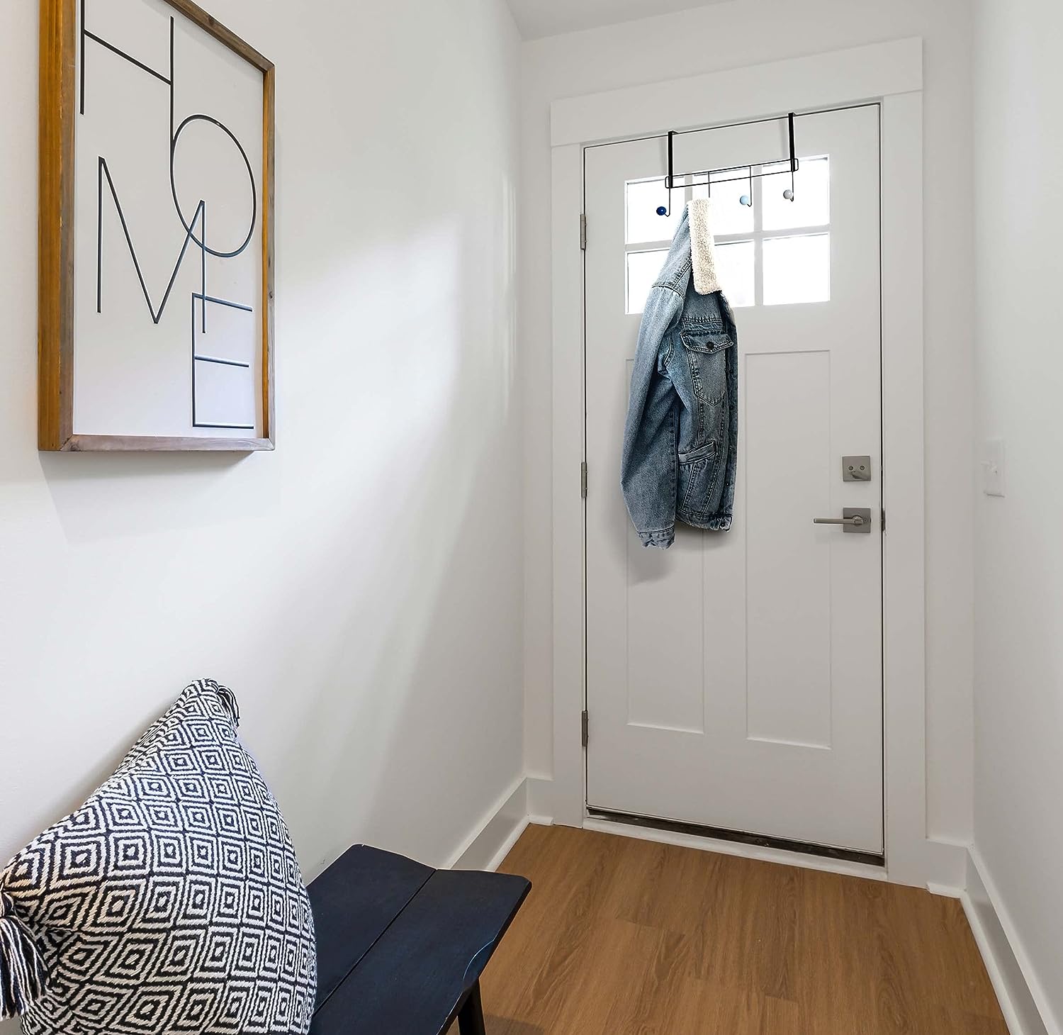 THE SECRET HOME Perchero Negro para Puerta Perchero de Metal