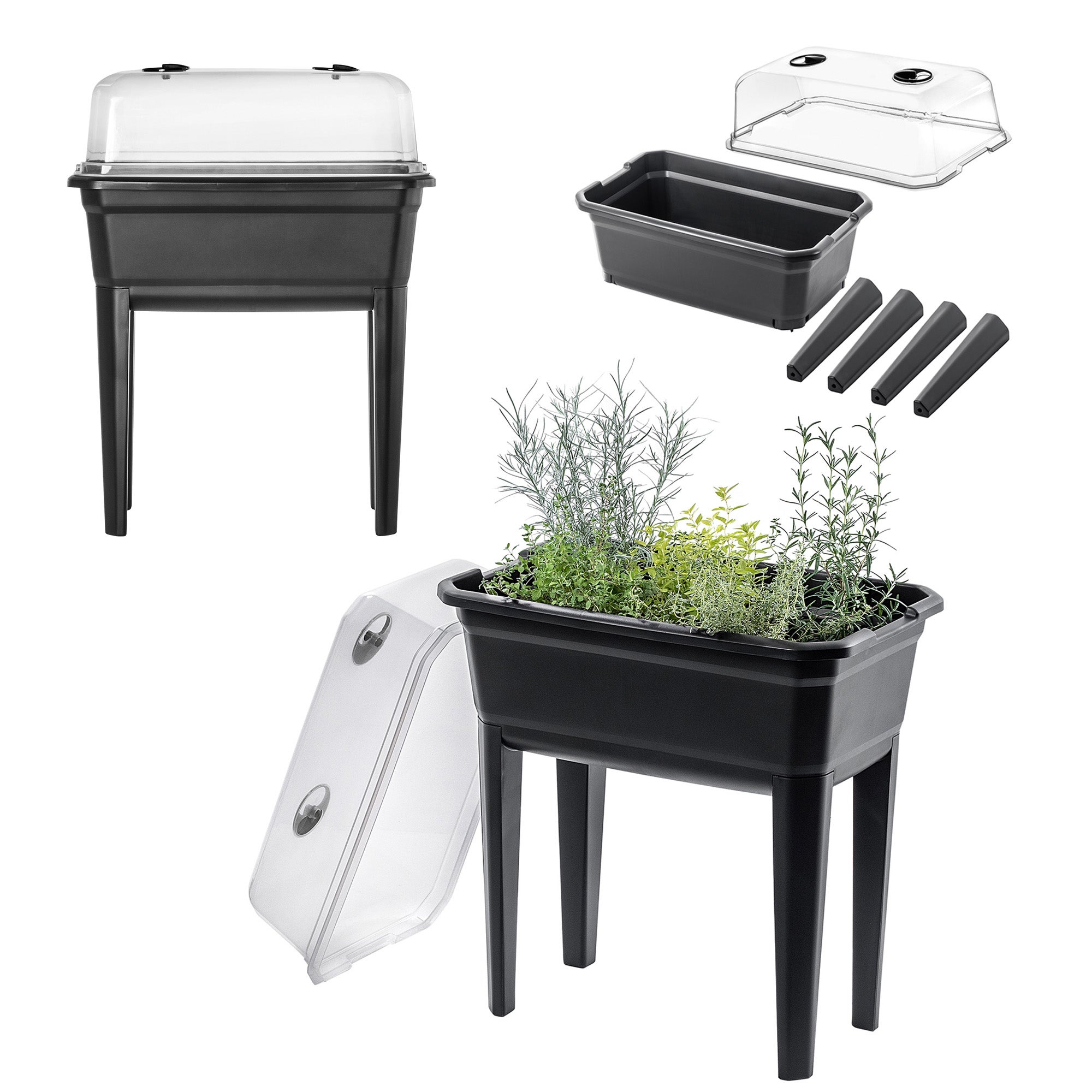 DUŻA MINI SZKLARENKA MINISZKLARENKA SZKLARNIA DOMOWA ROZSADY 60cm 30L