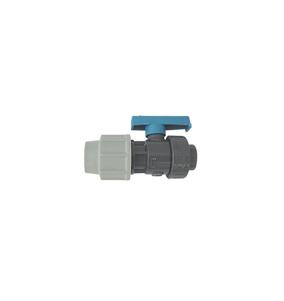 Valvola di isolamento leggera cromata a compressione da 15 mm con
