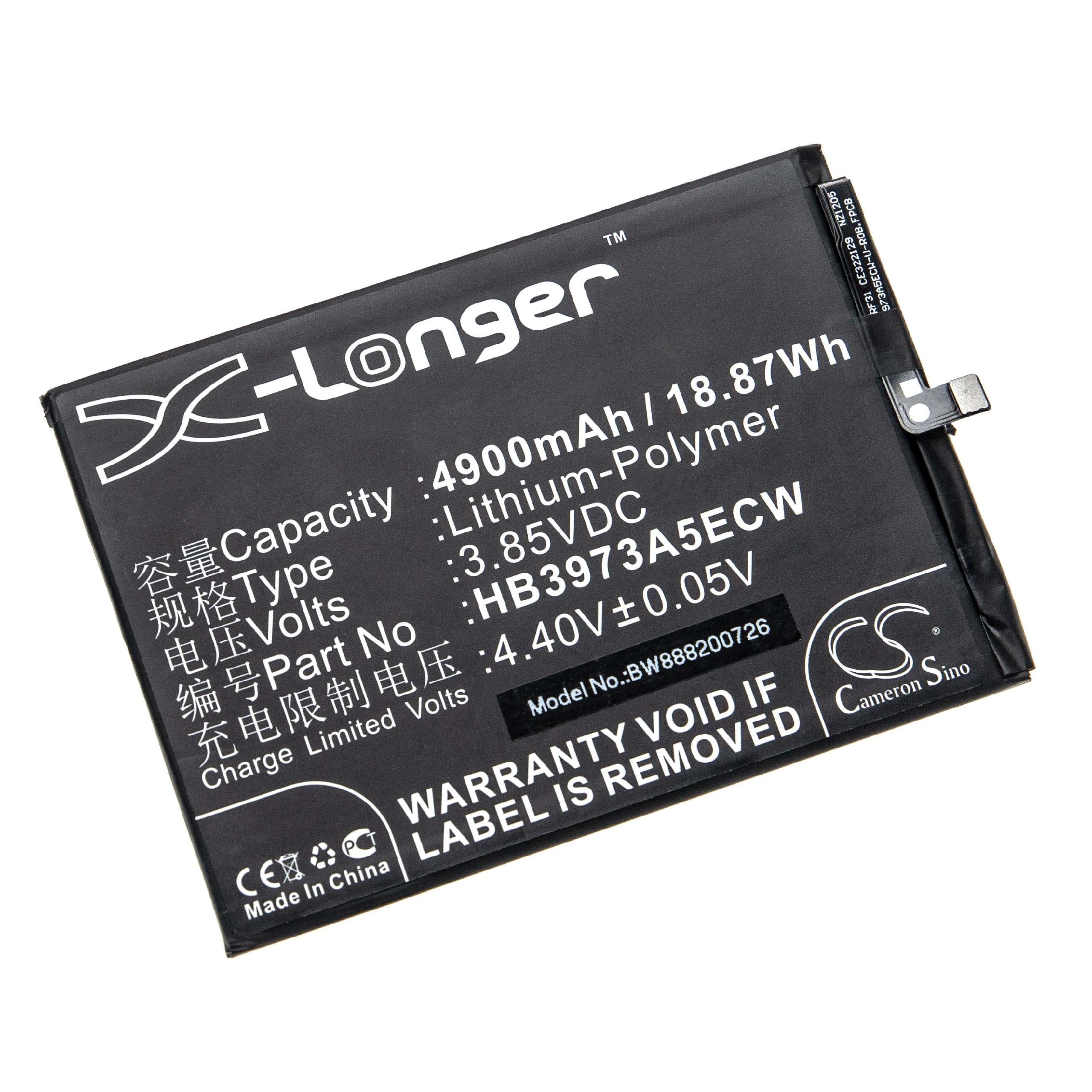 Batteria CS-HUR810XL 4900mAh Per Huawei Honor 8X Max (ARE-AL00) - Sostituisce HB4073A5ECW