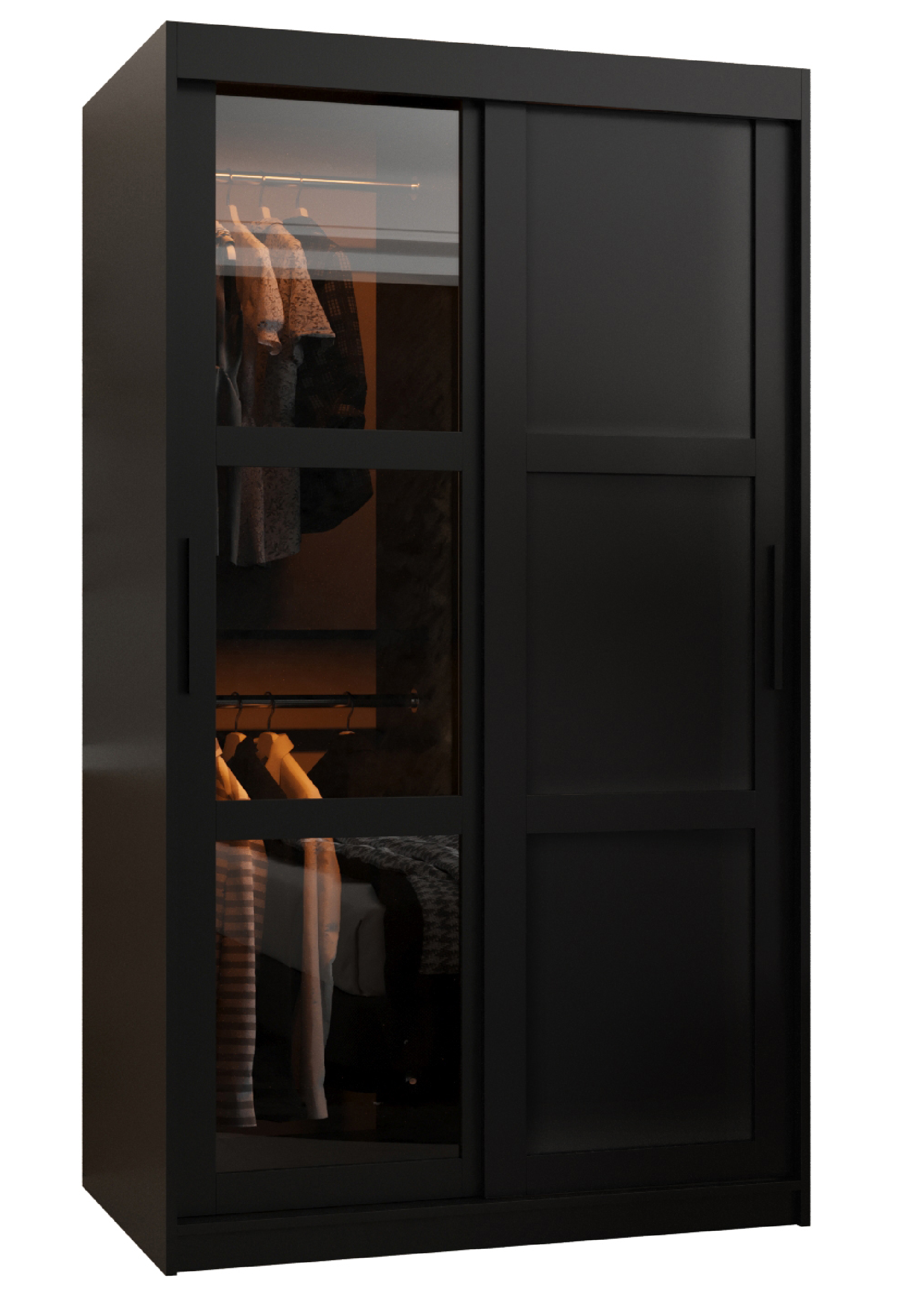 Szafa przesuwna Dome 3 100 x 62 x 200 czarny