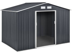 Abri de jardin métal "Vegas" - 5,29 m2 (4,83 m2 au sol) - Gris