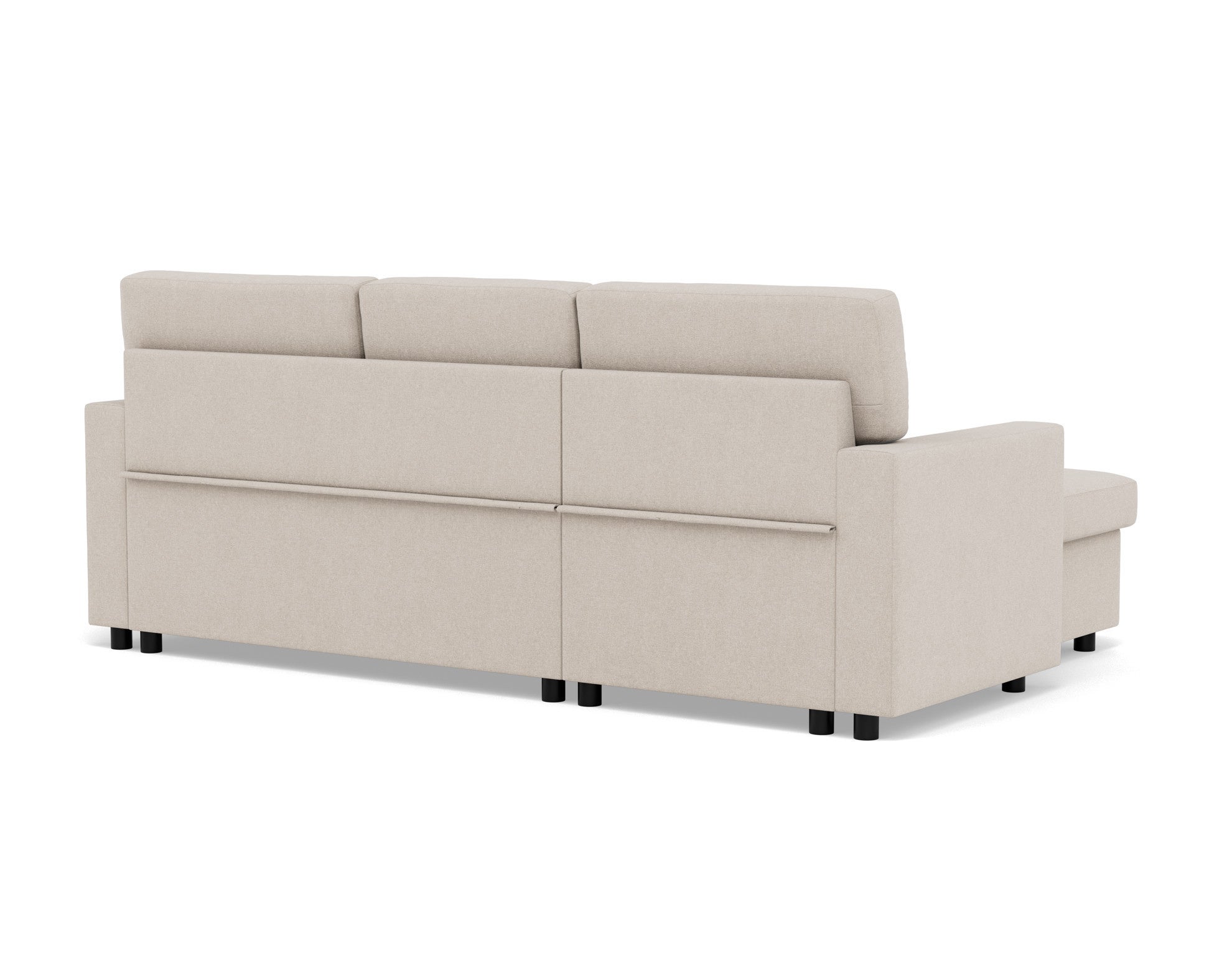 Canapé d'angle réversible convertible 4 places en tissu beige - MEIYA - Best Mobilier - 7