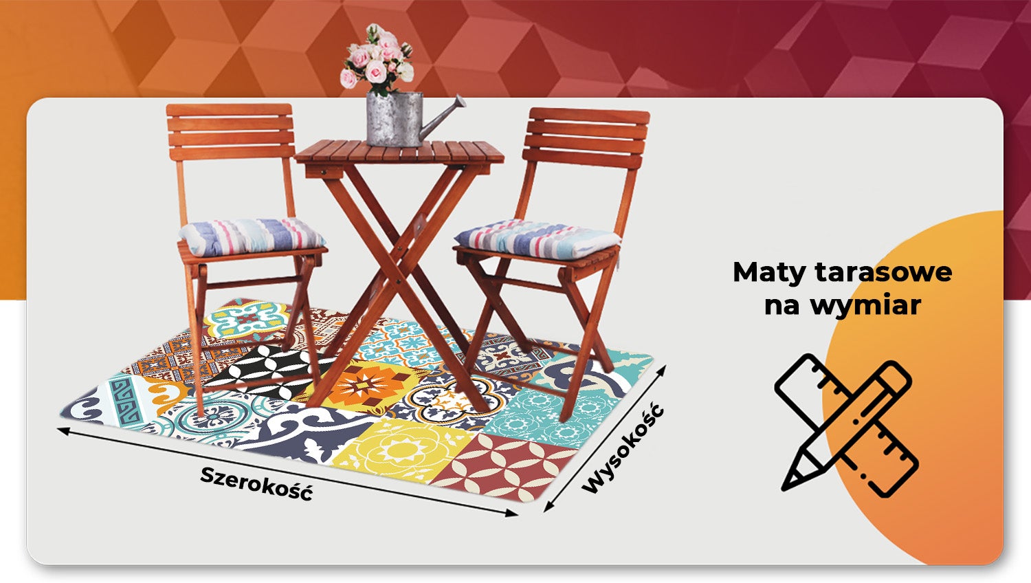 Dywan winylowy mix kolorowych wzorów artystyczny chodnik PCV dekoracyjny mały dywan 100x50 cm – Tulup - 6