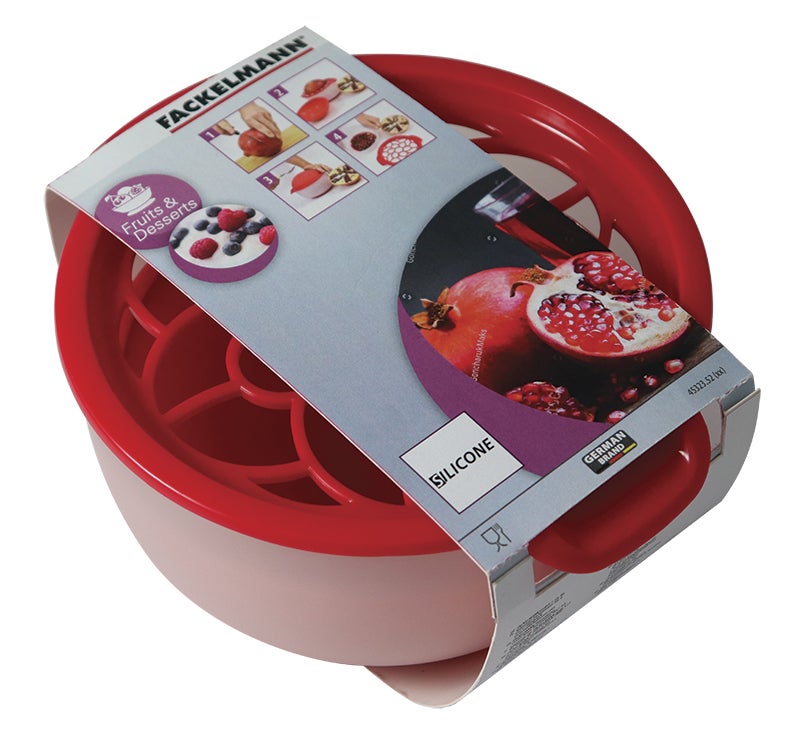 Sgranatore Melograno Fackelmann | Strumento Pratico Per Estrazione Chicchi | Colore Rosso