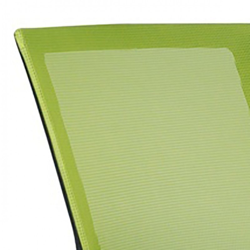 Fauteuil de bureau vert noir dossier souple et assise réglable - SKILL - 2