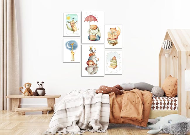 Contenitore Per Peluche A Stella - Organizer Da Appendere Per Cameretta, Legno - Foto 7