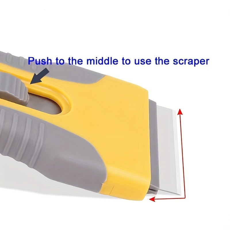 outils de grattage en plastique, grattoir à peinture multi-usages, grattoirs pour enlever les étiquettes, autocollants - 4