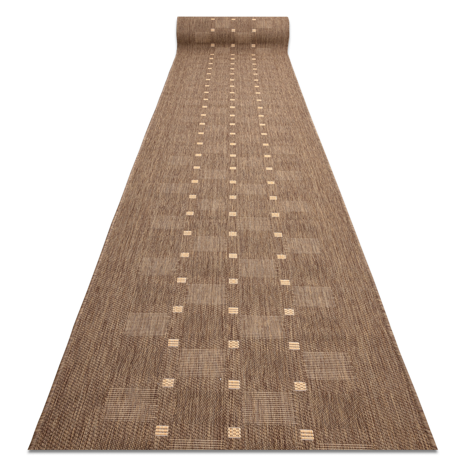 CHODNIK SIZAL FLOORLUX wzór 20079 coffee / mais 70 cm 70x160 cm