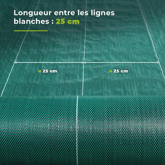 Jardiprotec - Toile de paillage 90g-m² contre les mauvaises herbes - 1,50x25m - 3