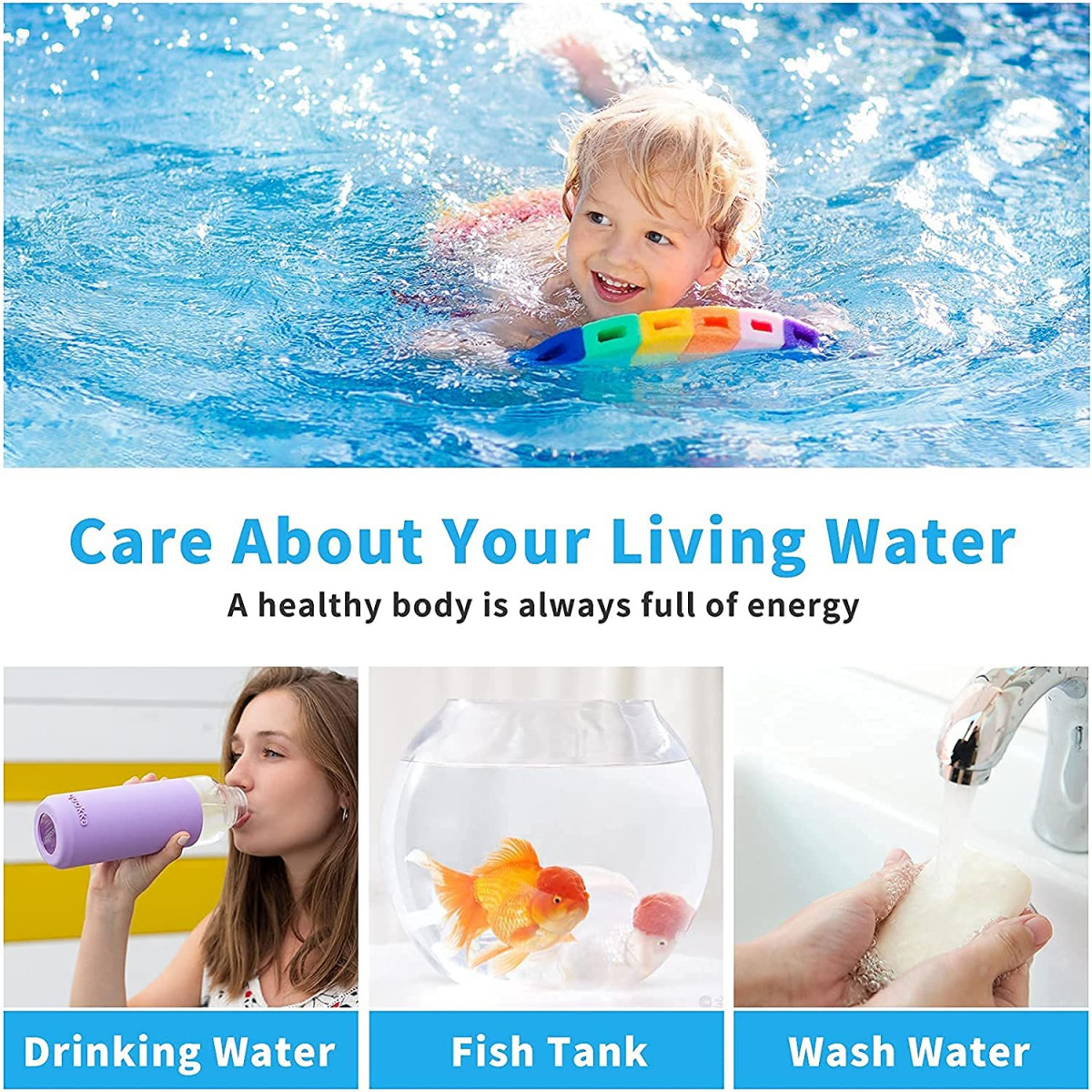 Bandelettes de test pour piscine et spa 6 en 1, 100 bandelettes pour tester le chlore, le brome, le pH, l'alcalinité, l'acide cyanurique et la dureté - 4