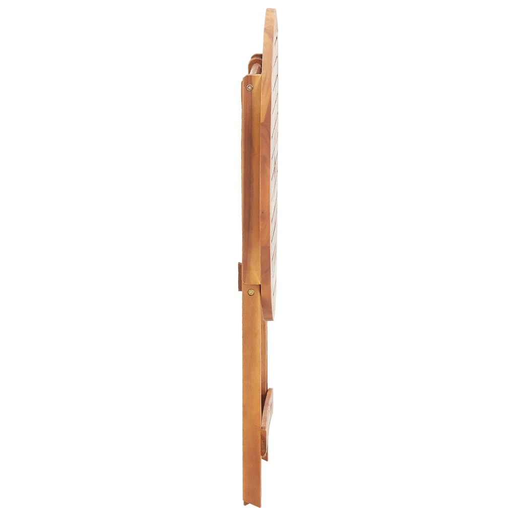 Table d'appoint d'extérieur rectangulaire en Bois Marron 2 places - 6
