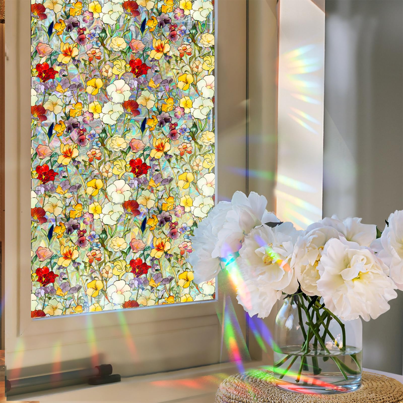 Pellicola di privacy per finestre decorative in vinile vetro decalcomanie static