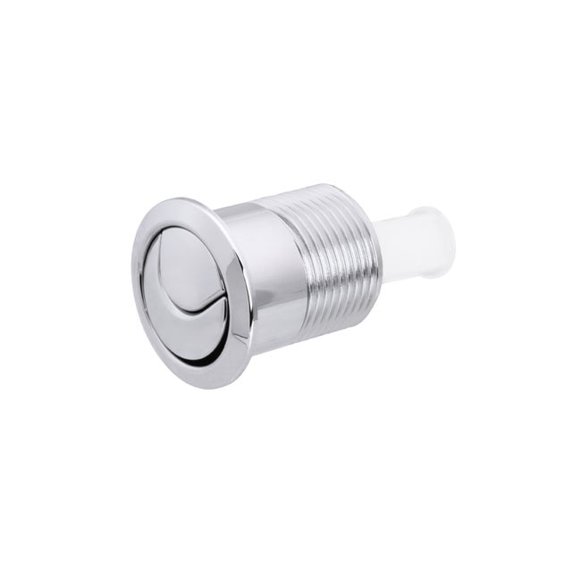 Chromowany przycisk spłuczki montowany na górze spłuczki toalety, kompatybilny z przyciskiem spłuczki Senpu Skipper 45, 37 mm
