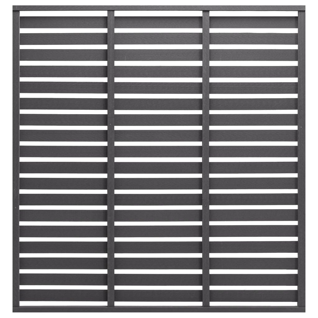 Vidaxl Panel De Valla De Wpc 180X180 Cm Gris , Leroy Merlin