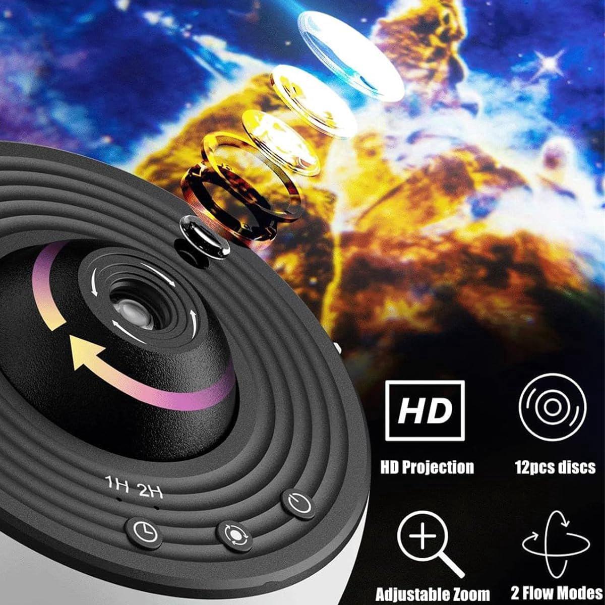 Projecteur Etoile Plafond 13 en 1 Projecteur Planetarium rotatif 360° veilleuse projecteur ciel étoile avec système solaire lune nébuleuse projecteur - 2