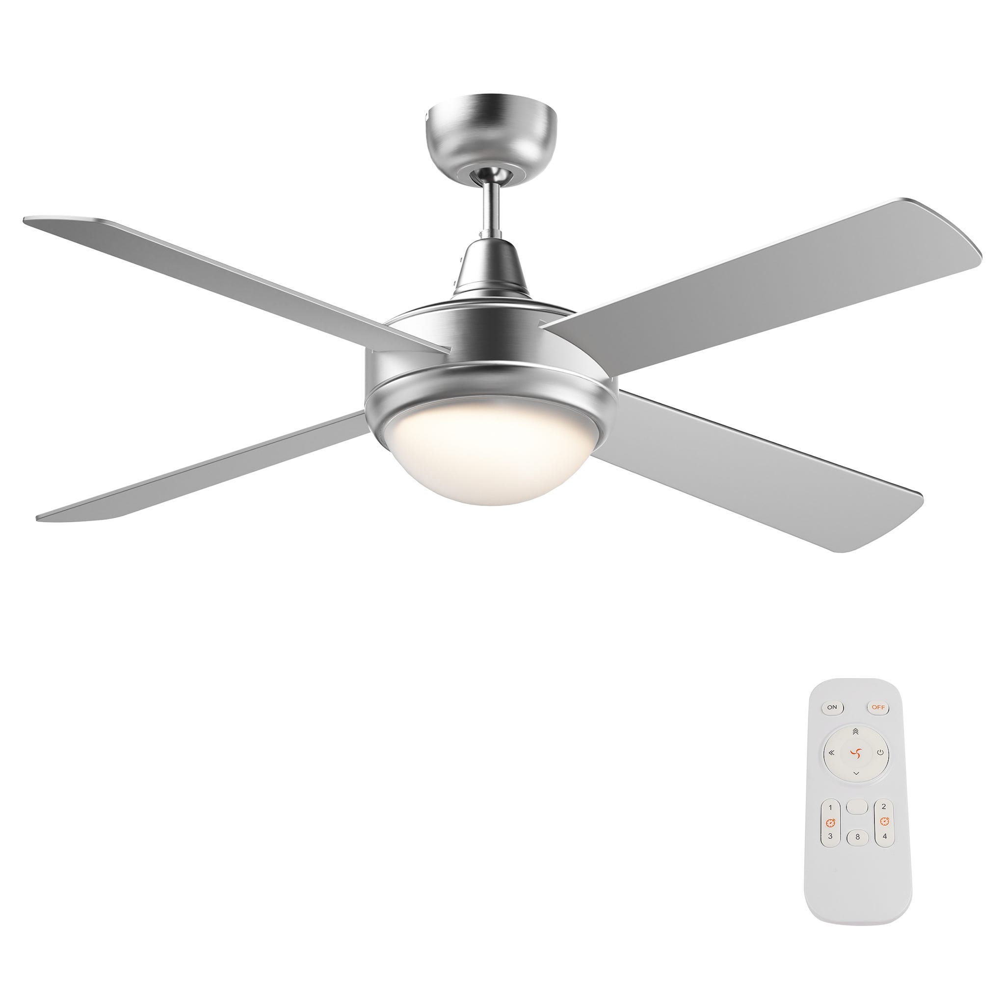 Ventilateur De Plafond Silencieux 65 W 4 Pales 130 Cm Max 30 M Ventilateur De Plafond Silencieux 65 W 4 Pales 130 Cm Max 30 M