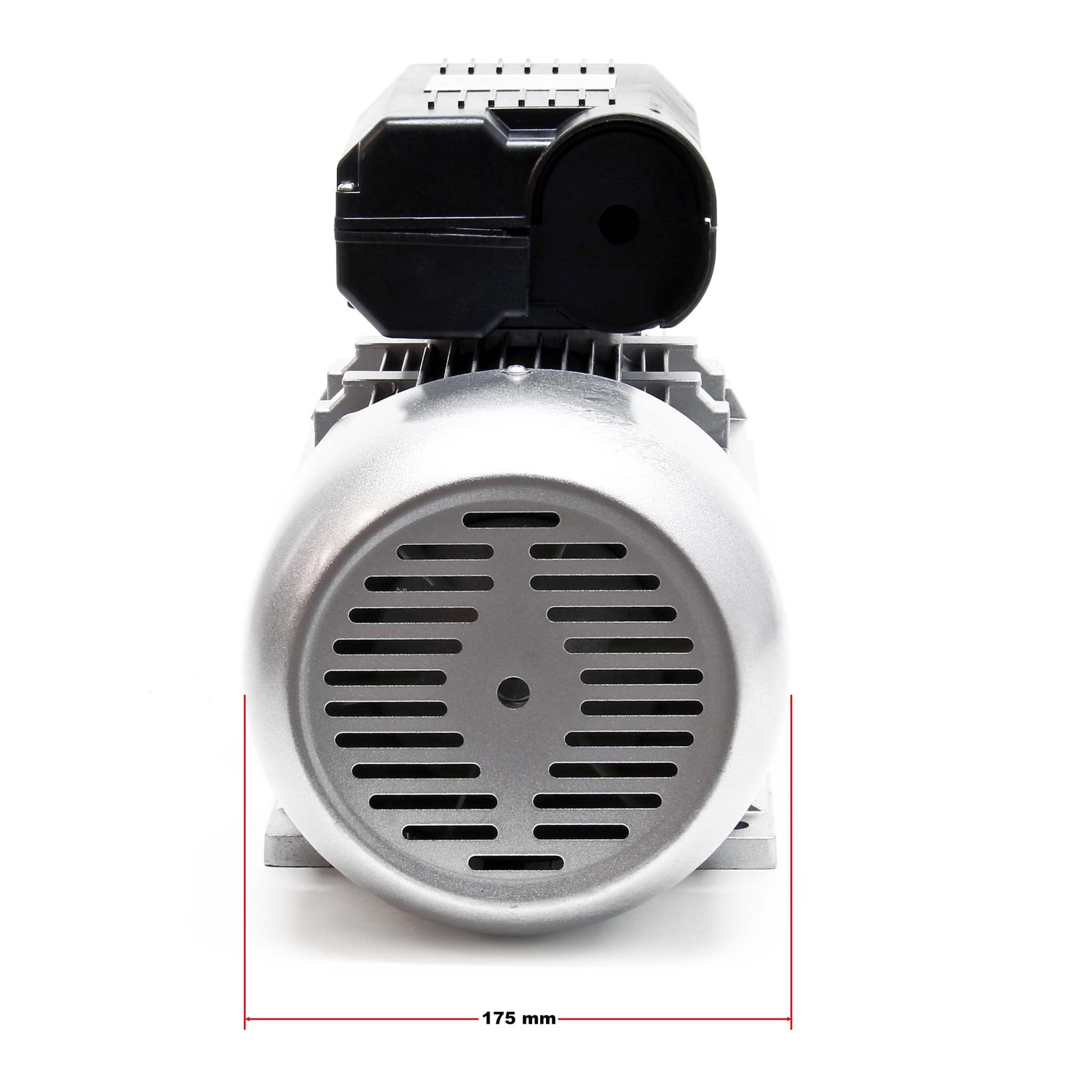 Motore elettrico monofase a 2 poli 230V 2,2kW (3CV) con condensatore di avviamento 2850 giri/min e avvolgimento in alluminio - 4