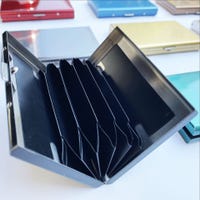 BONSYL® Porte Carte de Crédit avec 8 Emplacements pour Cartes pour Hommes et Femmes, Portefeuille Carte de Crédit Minces en Acier Inoxydable avec Blocage RFID. (8 Cartes/Or BONSYL® Porte Carte de Crédit avec 8 Emplacements pour Cartes pour Hommes et Femmes, Portefeuille Carte de Crédit Minces en Acier Inoxydable avec Blocage RFID. (8 Cartes/Or