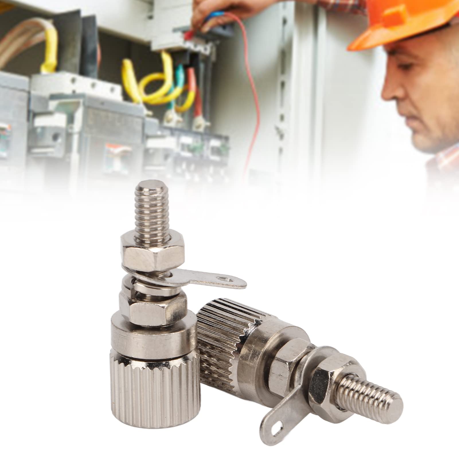 2 pezzi terminale corrente M4x27mm lunga durata pratico conveniente piccolo compatto parti elettroniche - 2