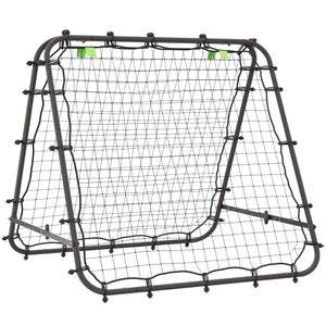 Filet De Rebond Double Face Pour Football - 100x100 Cm, Angle Réglable, Structure Pliable - Entraînement De Tir Et Réaction