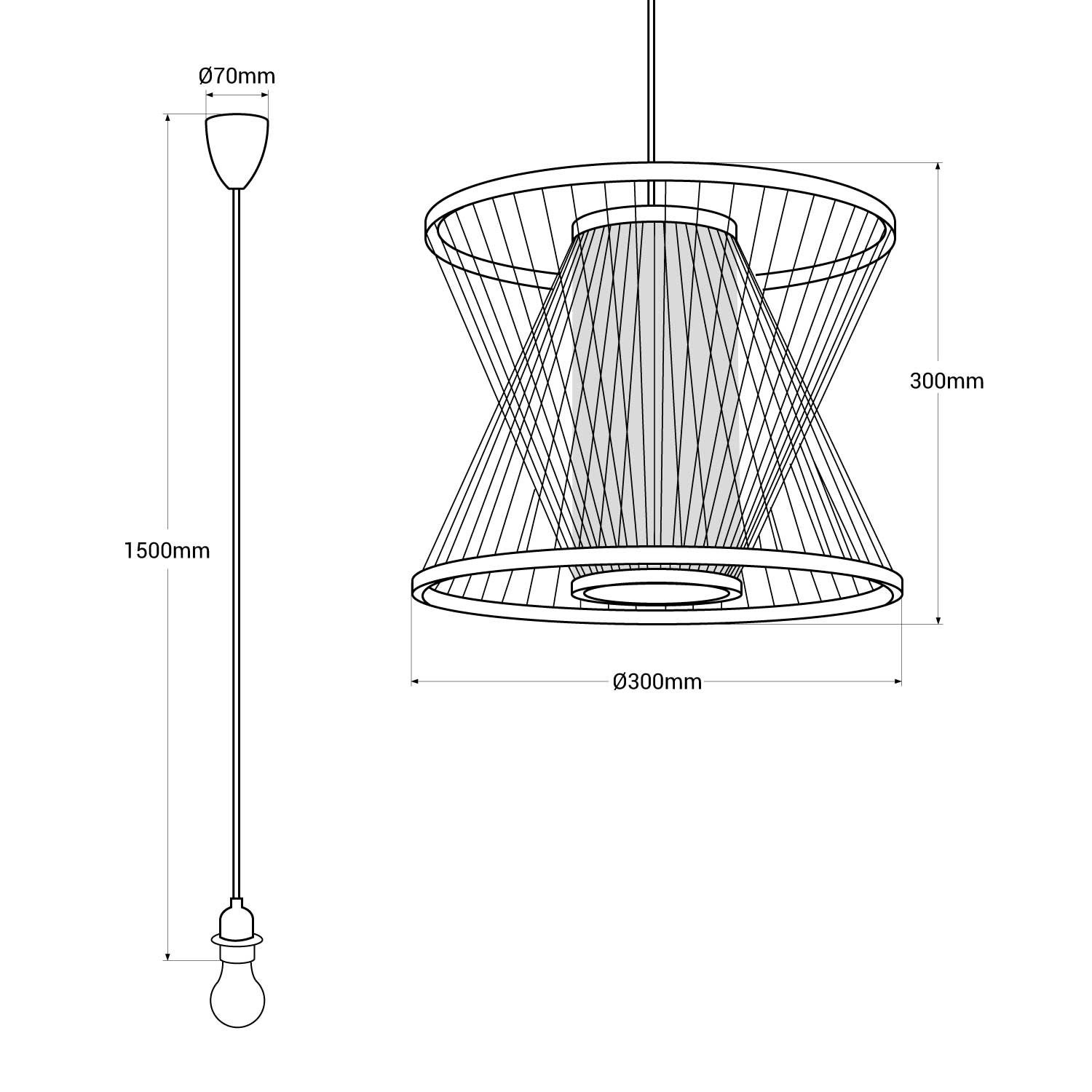 Suspension en bambou 