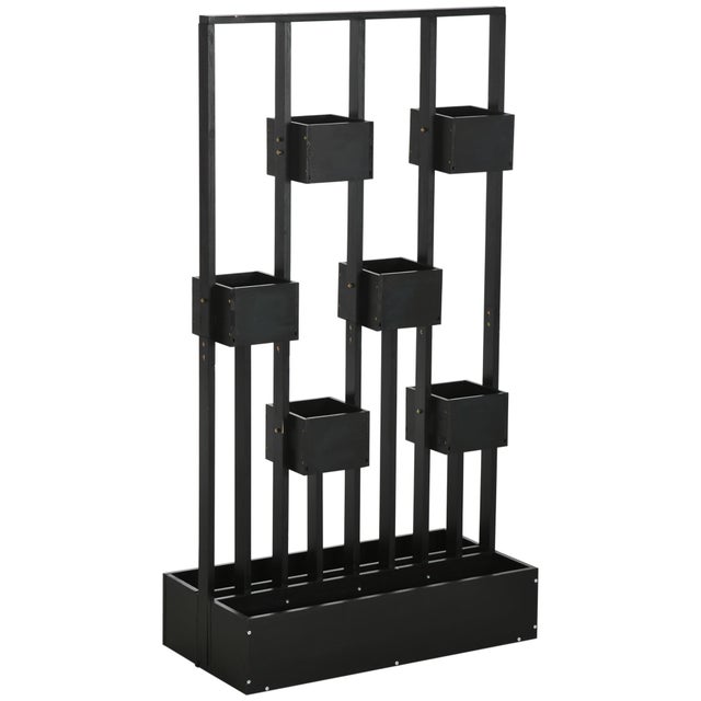Relaxdays Étagère à plantes, 4 niveaux, pour herbes aromatiques et fleurs, métallique, HxLxP : 72,5x44x22,5 cm, blanche - Maison