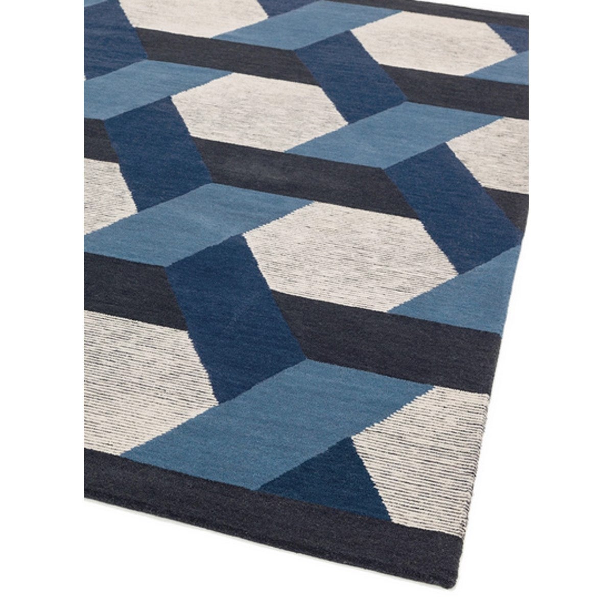 Tapis de salon en laine tissé plat CAMPTON 160x230 cm - 3