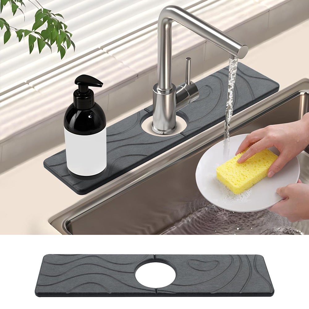 Siphon design carré noir mat + vidange + soupapes d'angle pour évier de