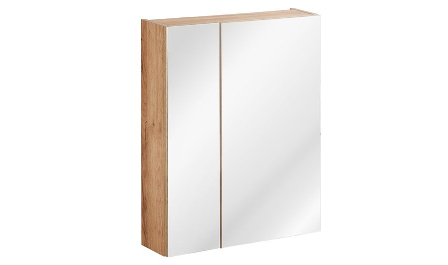 Szafka Comad łazienkowa CAPRI 842 60 cm dąb z lustrem