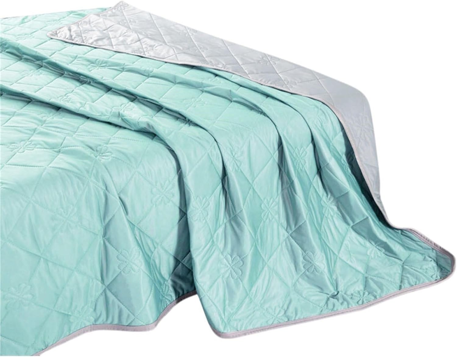 Couverture rafraîchissante double face, légère et composée de fibres rafraîchissantes pour l'été — Vert, 200 x 230 cm - 3