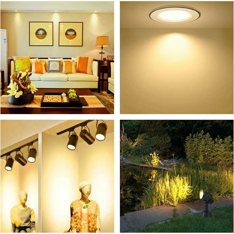 Ampoule Halogene GU5.3 35W 12V, 400lm Blanc Chaud 2700K Dimmable, Ampoule Spot Halogène MR16, pack de 6 - 5