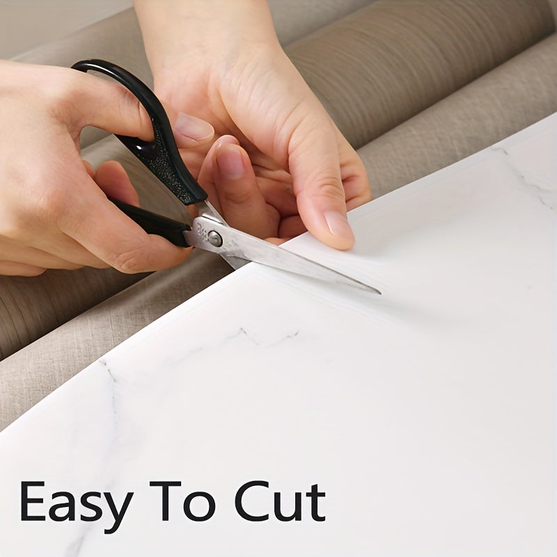 Carrelage mural autocollant effet marbre, 2 rouleaux, 40 cm x 3 m, papier peint décoratif d'intérieur pour salle de bain et cuisine - 7