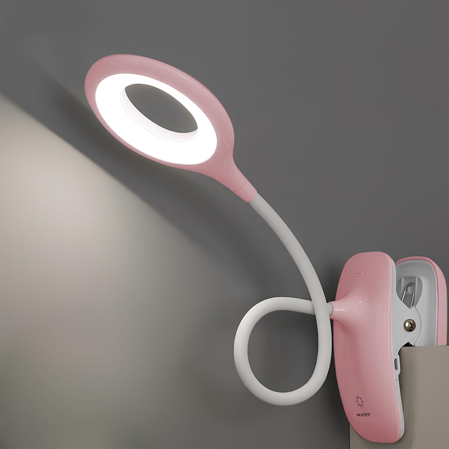 SOLMIRA Luz De Lectura LED Con Pinza, Negra, Flexible