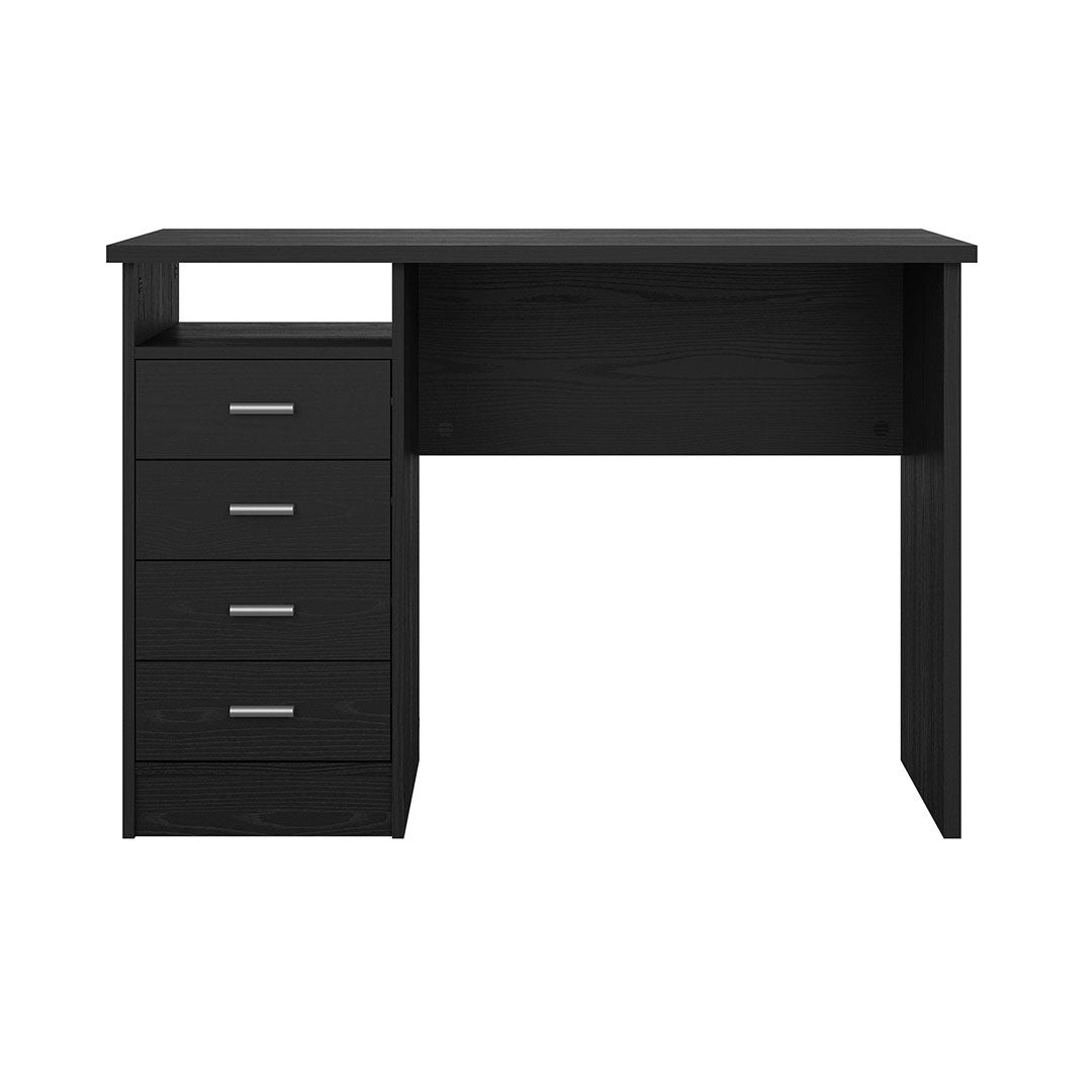 FunctionPlus biurko 4 szuflady, 1 półka dekor z czarnego jesionu.