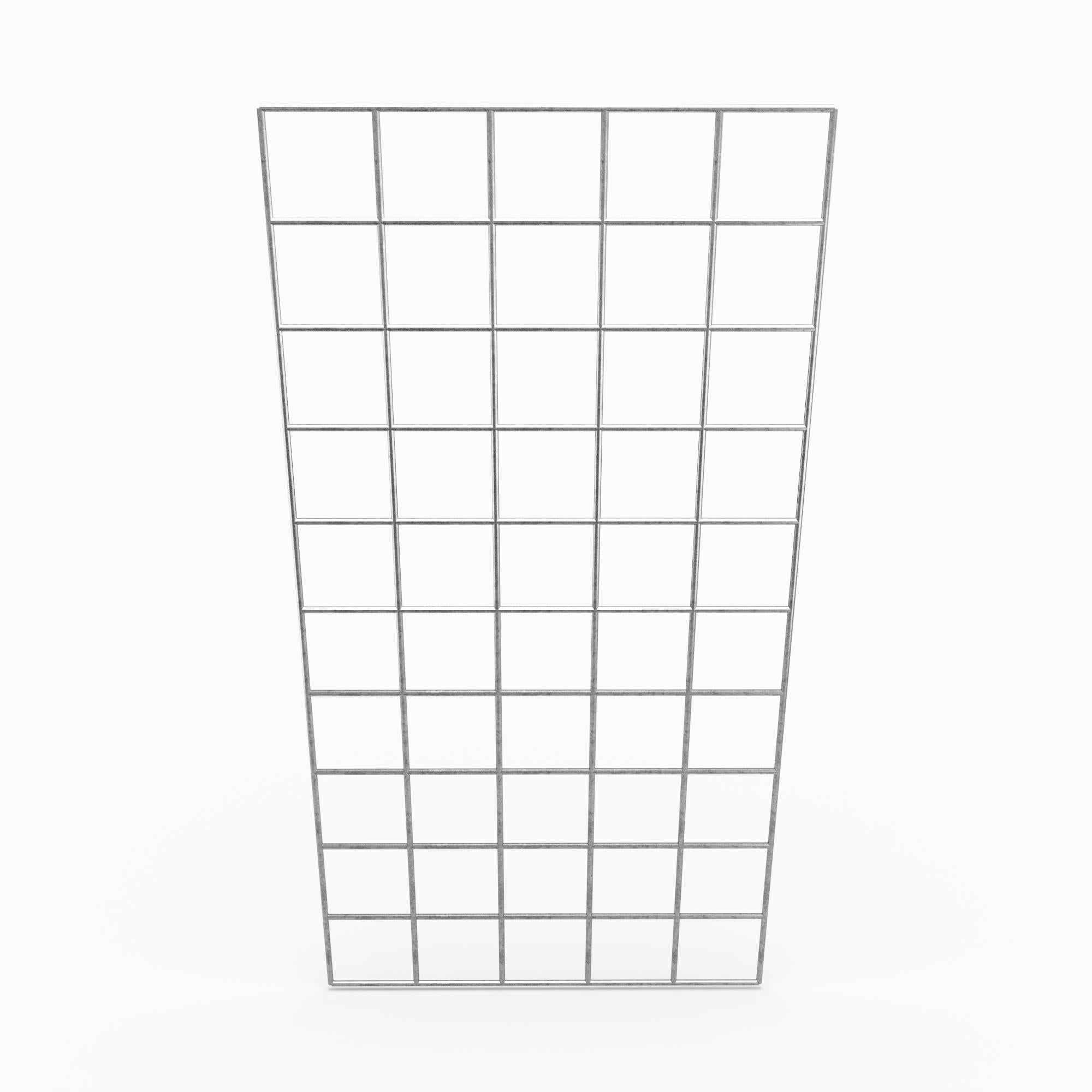 Grille de gabion en acier galvanisé robuste, mailles 10 x 10cm, idéale pour murs ou décor de jardin. - Dimensions: 100x50cm - 5