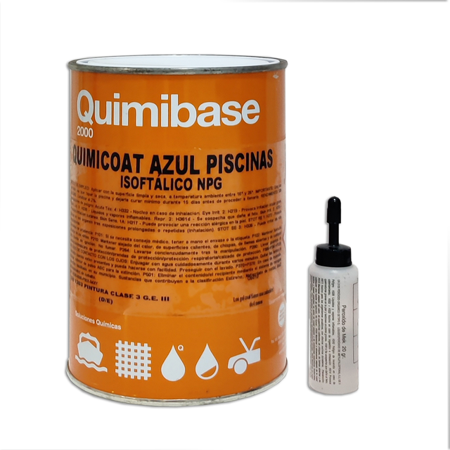 Isophthalic Top Coat Npg Blue Pools 1 Kg + Mek