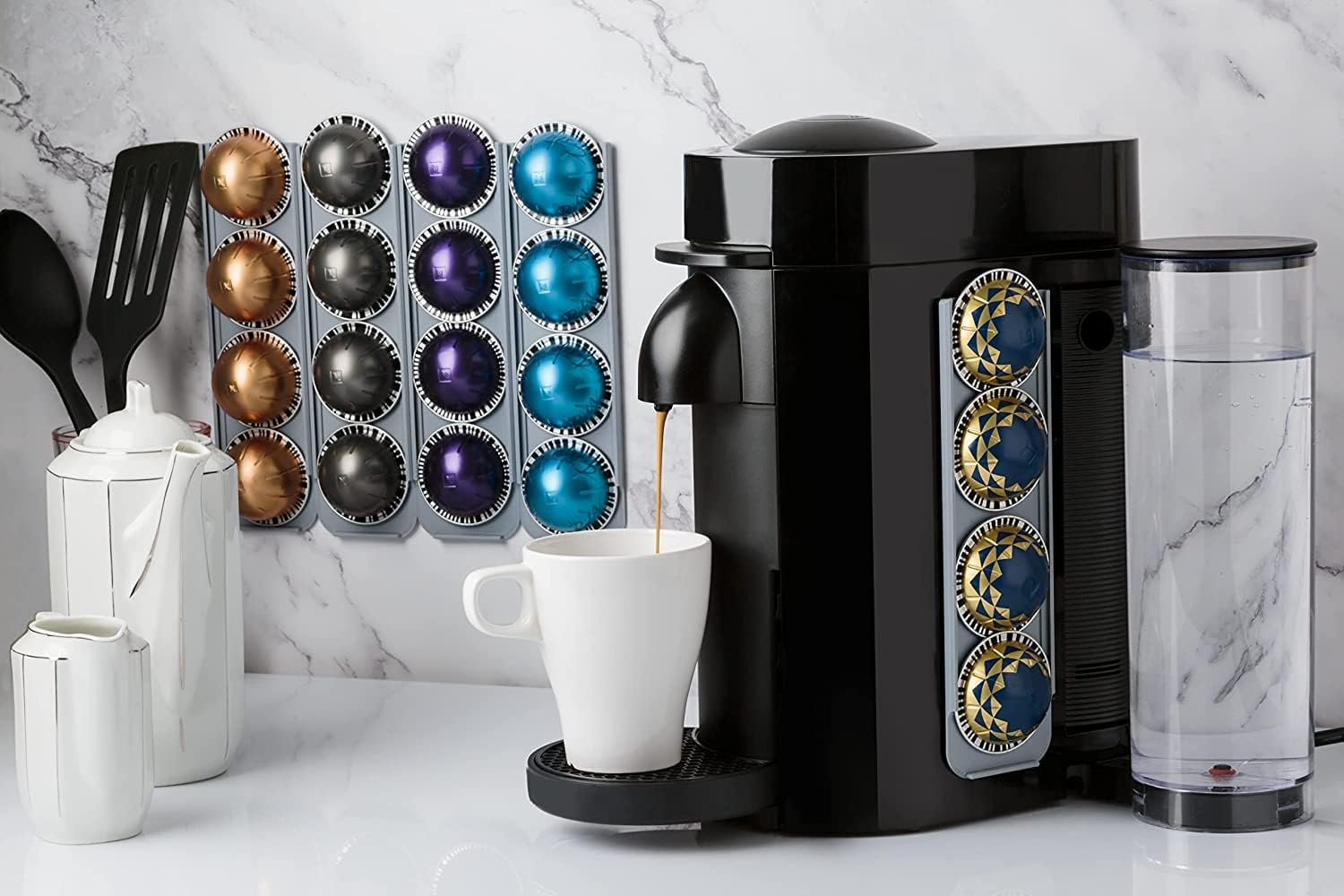 Tiroir à capsules Nespresso Vertuo. Système de stockage de dosettes - France