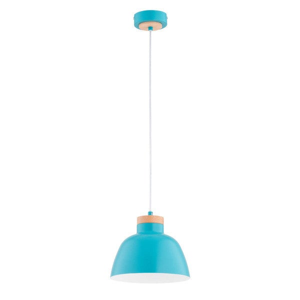 Lampa wisząca Lorien niebieska 1xE27x15W wym: 90 x 23 x 23 cm metal Alfa
