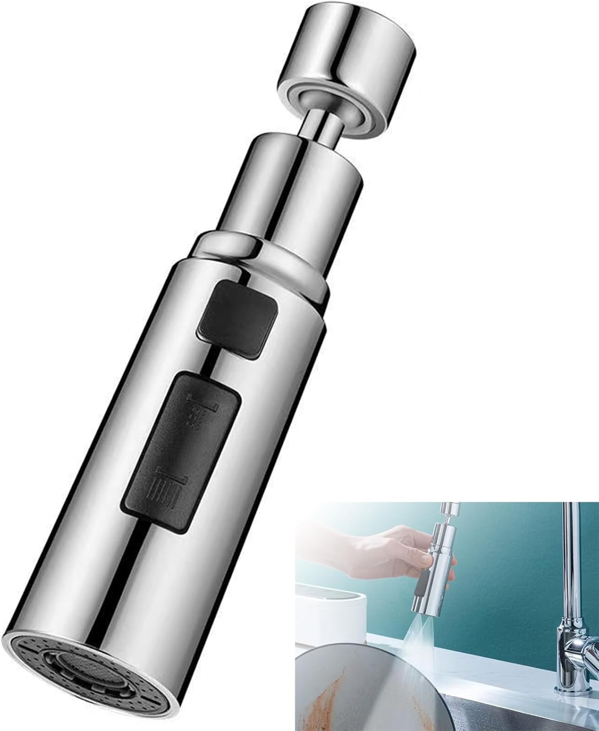 Bucătărie robinet aerator duș extensibil robinet filtru cap cioc Mousseur pivotant bucătărie robinet cap înlocuire mod