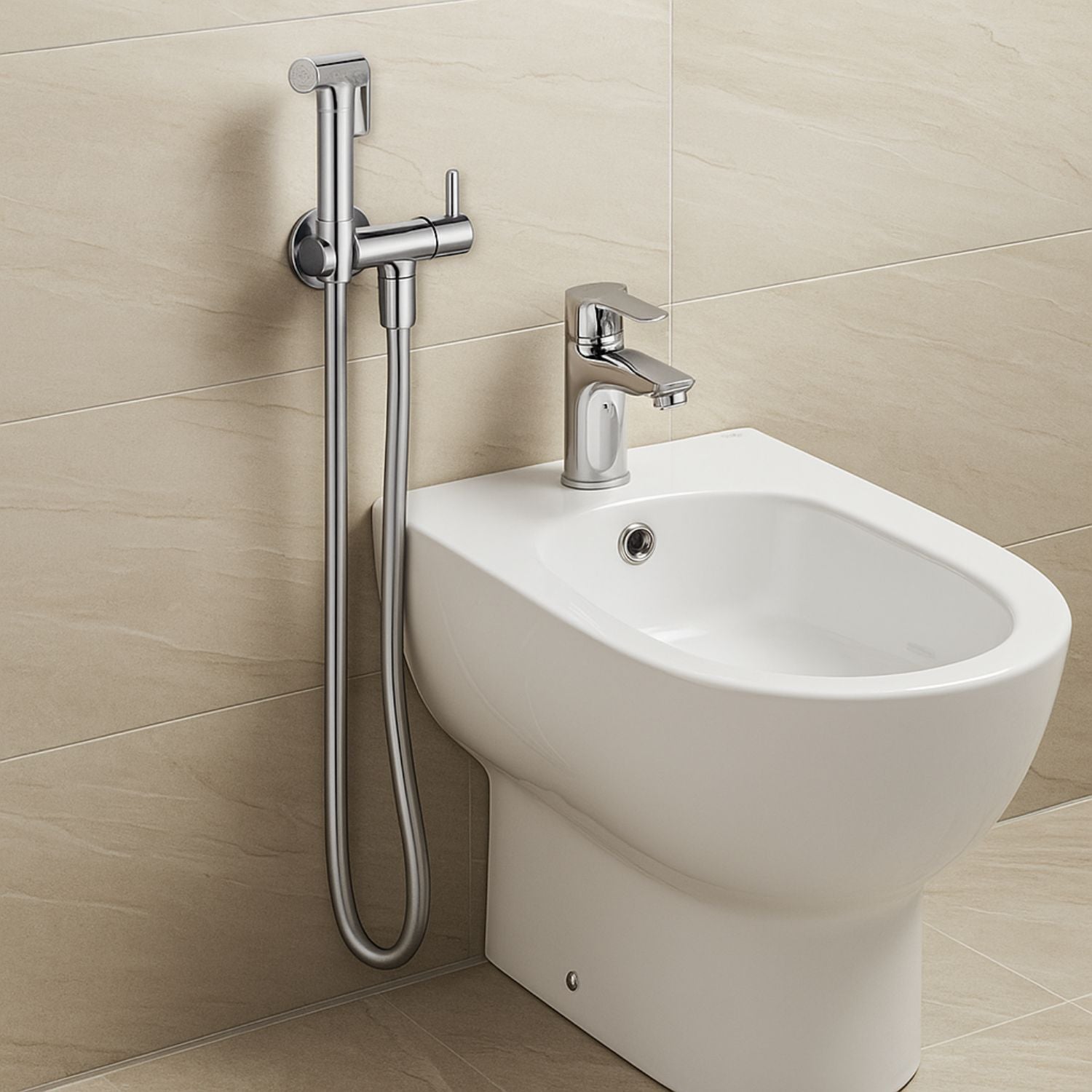 Idroscopino wc doccetta ottone portatile shutoff monogetto con leva ogomondo kit *** finitura- : cromato tondo - 2