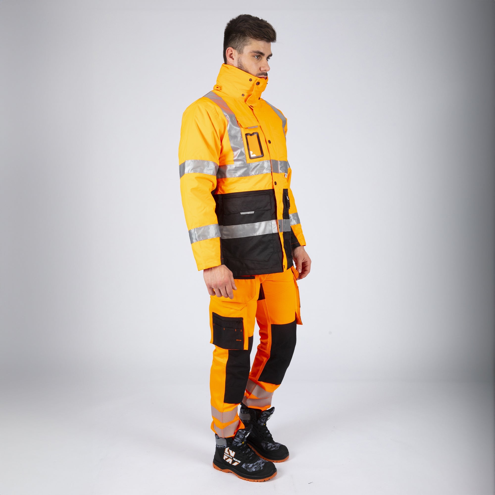 WELLINGTON - PARKA DE TRAVAIL HAUTE VISIBILITÉ - 2277 Orange fluo S - 4