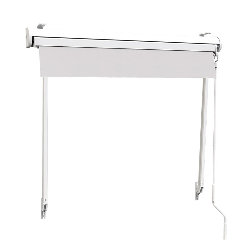 Store à projection avec coffre 100 x 70 cm de fenêtre - Écru - 5