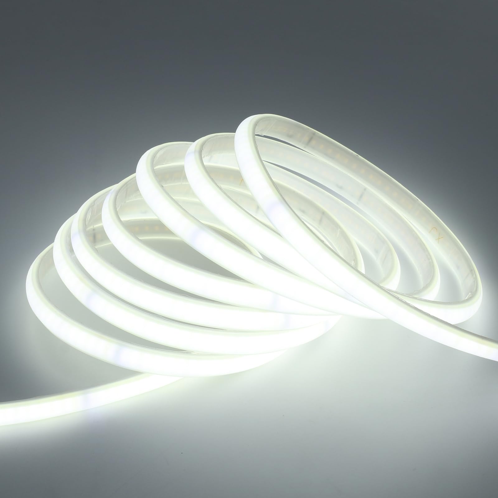 Bandeau LED COB Flexible Dimmable avec Minuterie, 220V 288 LED/m IP65, Lumière Haute Intensité Intérieur/Extérieur - Blanc froid 3M - 2